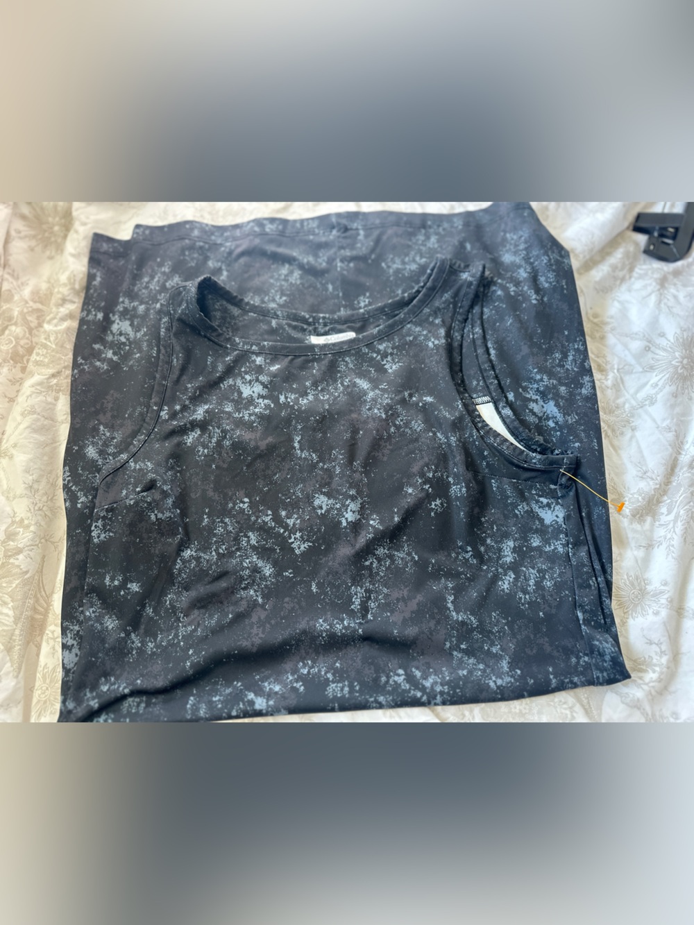 Columbia Black Mineral-Pattern Tank Top